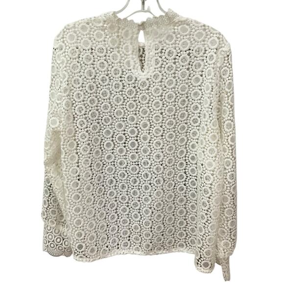 H & M Elegant Cream Lace Top Size 16 NWT - Picture 2 of 12